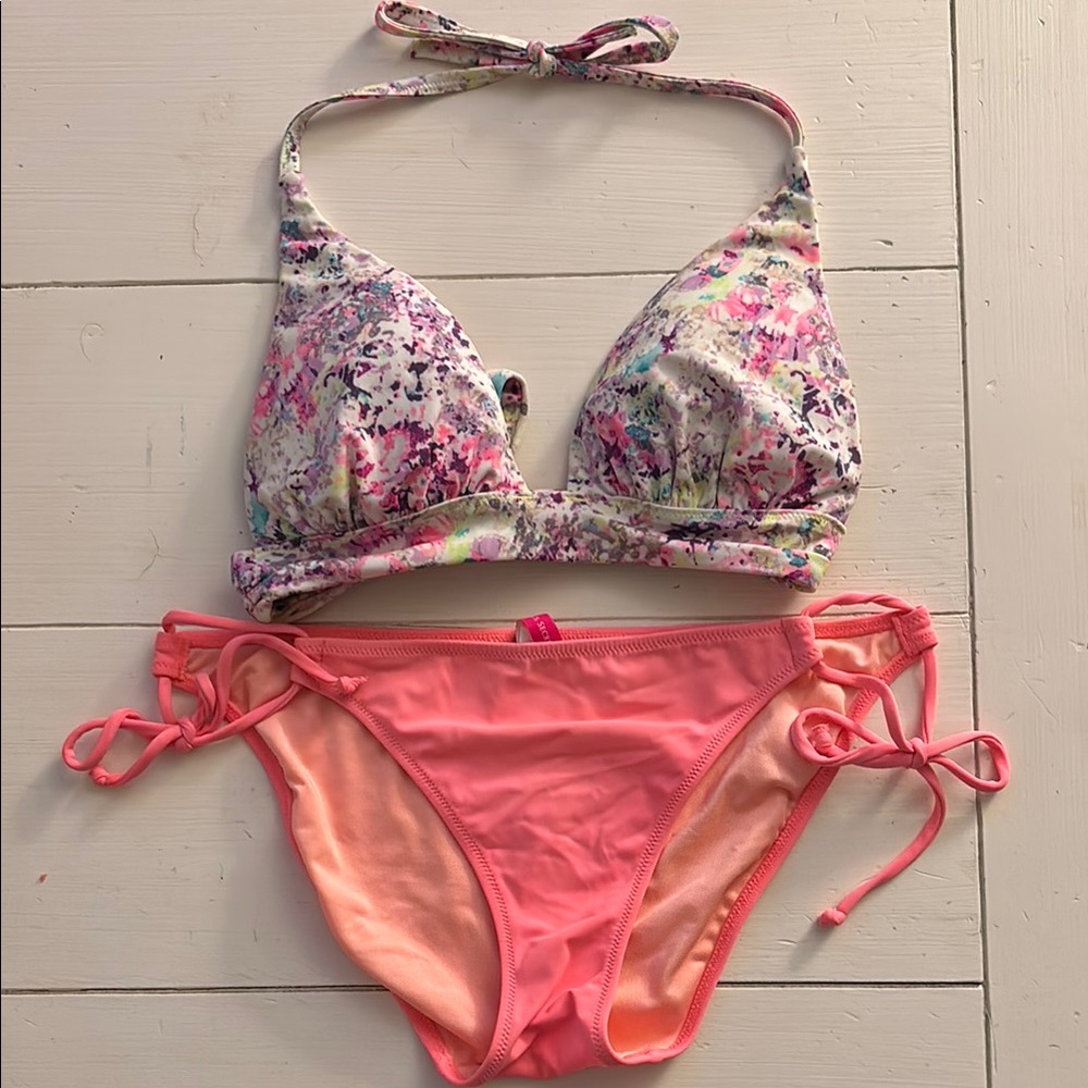Victoria's Secret Pink and Multicolor Bikini